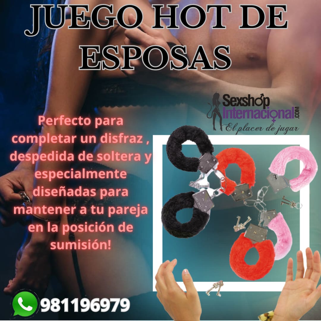 JUEGO DE ESPOSAS PELUCHE-ACERO-ATADURA -FETICHE-SEXSHOP LIMA 971890151
